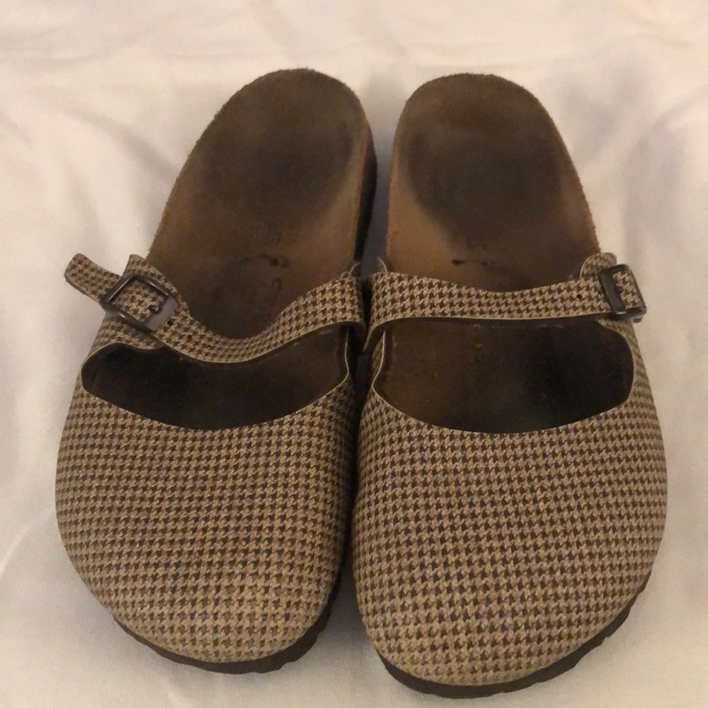 Birkenstock Mary Jane Clog Houndstooth brown size 37